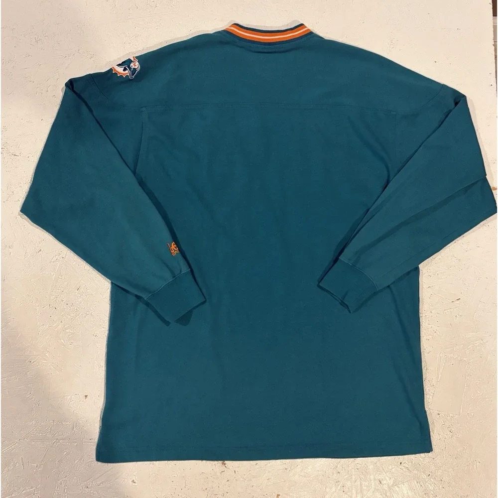 Vintage Lee Sport Miami Dolphins Embroidered Crewneck Sweatshirt Mens L NFL